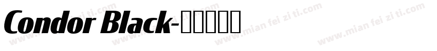 Condor Black字体转换